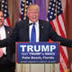 Republican presidential candidate Donald Trump speaking to the media March 1, 2016, in Palm Beach, Fla.
John Moore/Getty Images